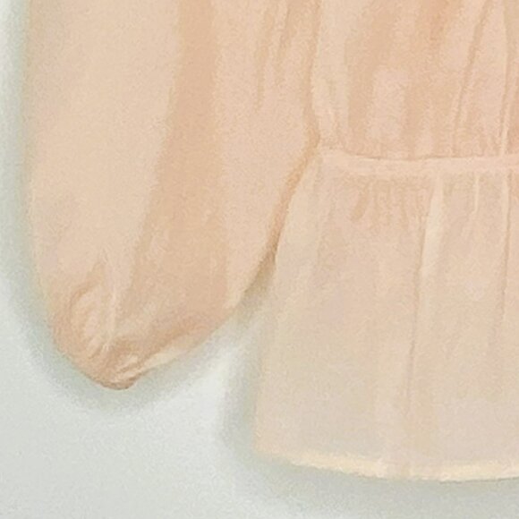 Levi's - 3/4 Sleeve, Vneck, Side Tie, Light Peach Colour, Boho, Top, Size XS - Picture 8 of 8